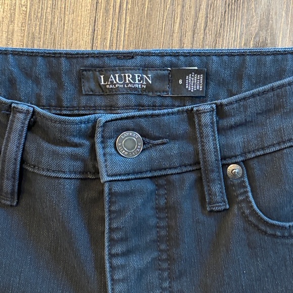 Ralph Lauren Black Label Denim - Ralph Lauren Black Label Womens Straight Leg Jeans Size 6 Black Denim Classic